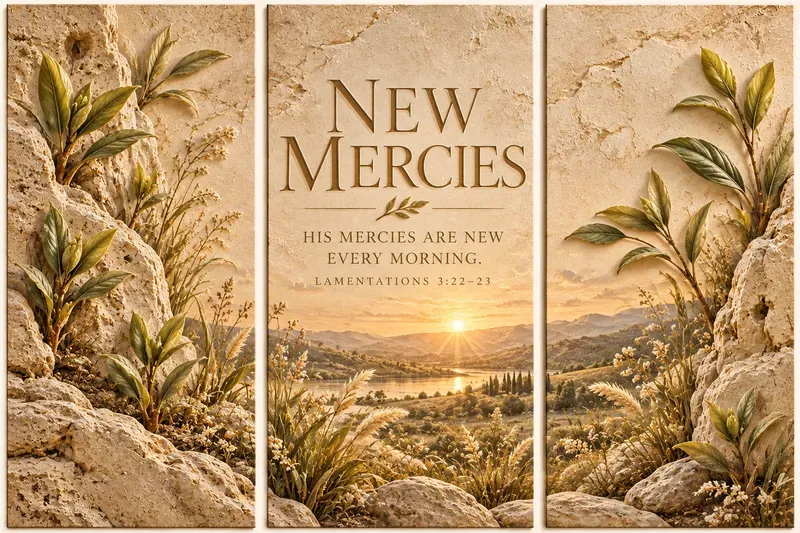 Scripture Triptych Wall Art