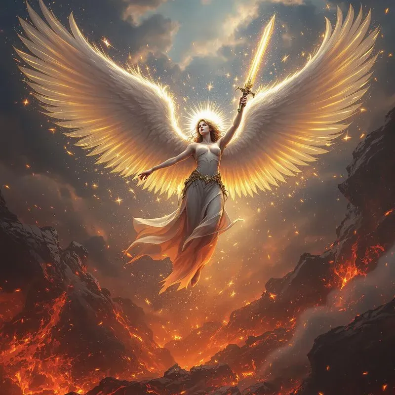 Heaven Vs Hell Fantasy Art RPG Designs