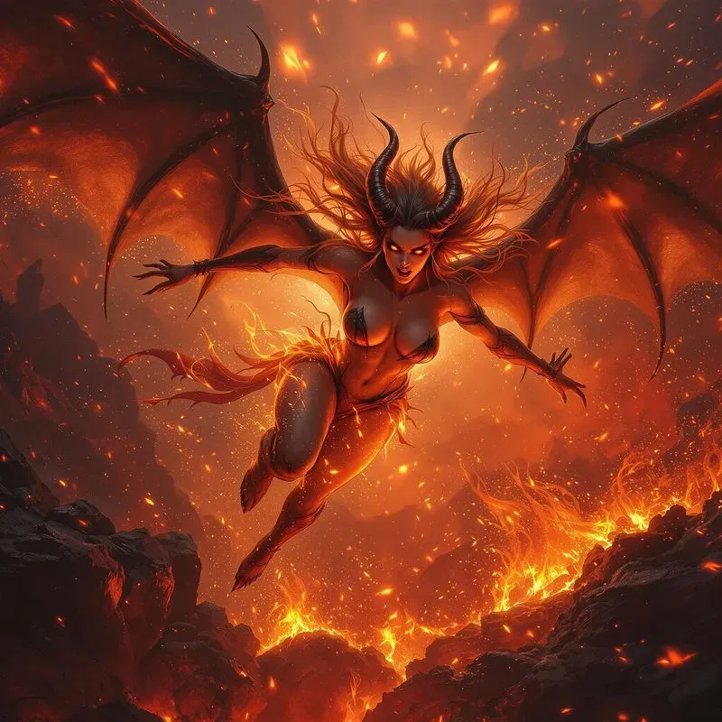 Heaven Vs Hell Fantasy Art RPG Designs