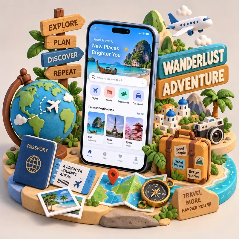 3D Clay Mobile App UI Generator