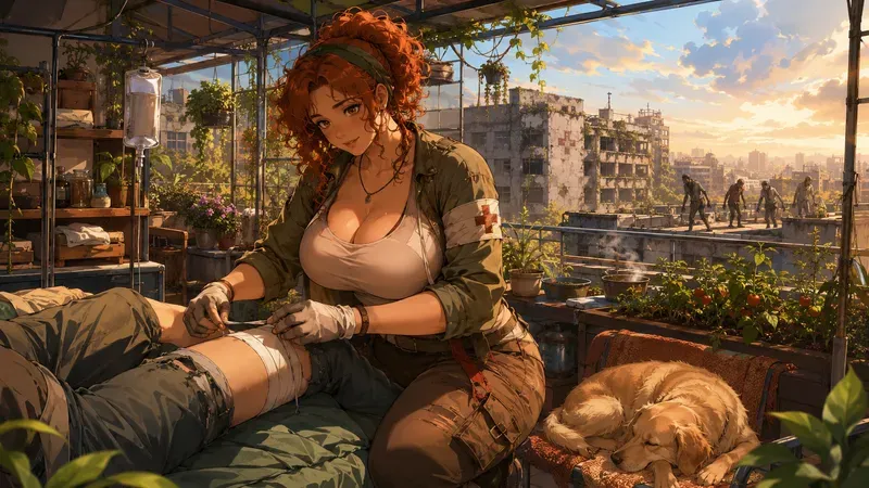 Lofi Anime Curvy Zombie Survivors