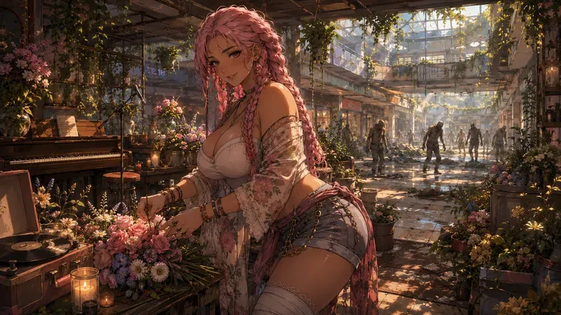 Lofi Anime Curvy Zombie Survivors