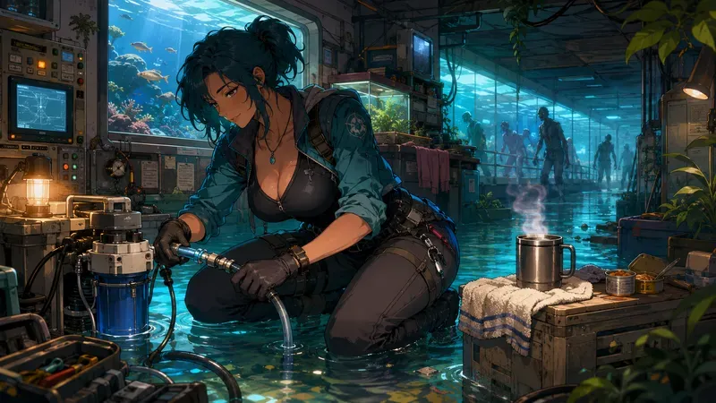 Lofi Anime Curvy Zombie Survivors
