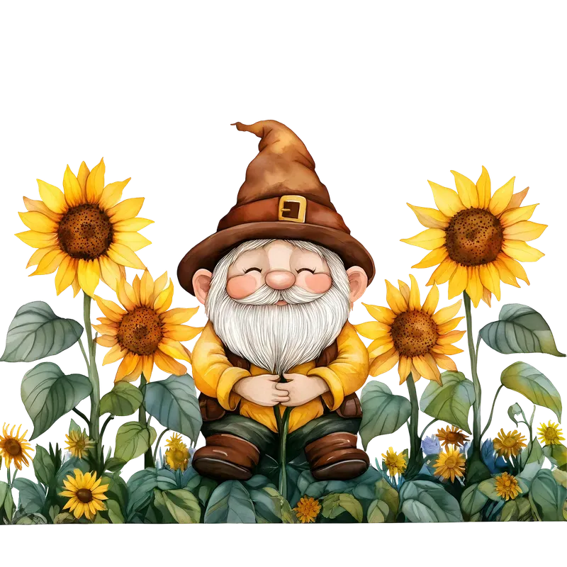 Summer Sunflower Watercolor Illustrations