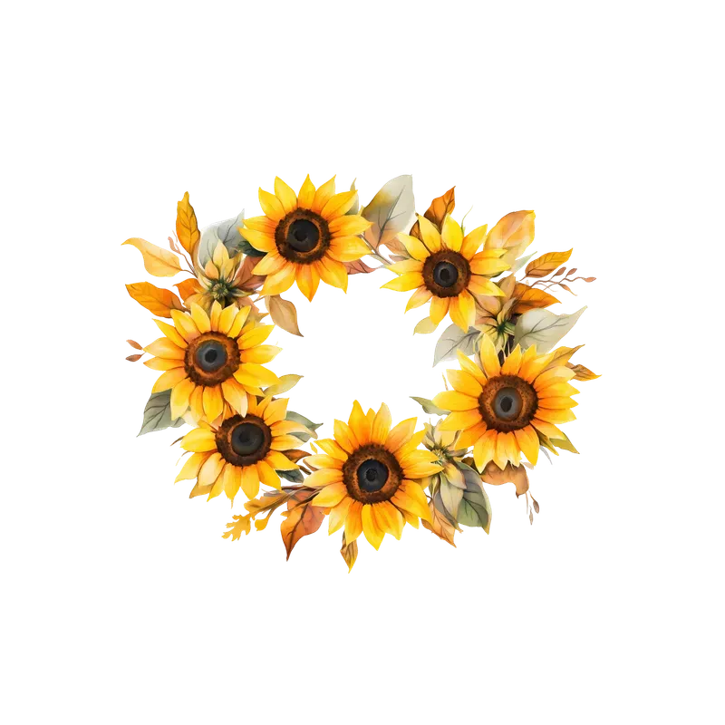 Summer Sunflower Watercolor Illustrations