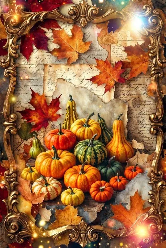 Autumn Fairytale Junk Journal Ephemera