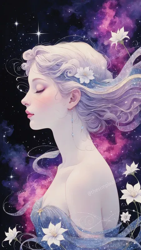 Cosmic Art Nouveau Portraits