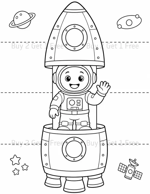 Peekaboo Coloring Book Paper Crafts