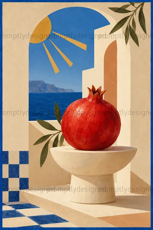 Modern Mediterranean Fusion Wall Art