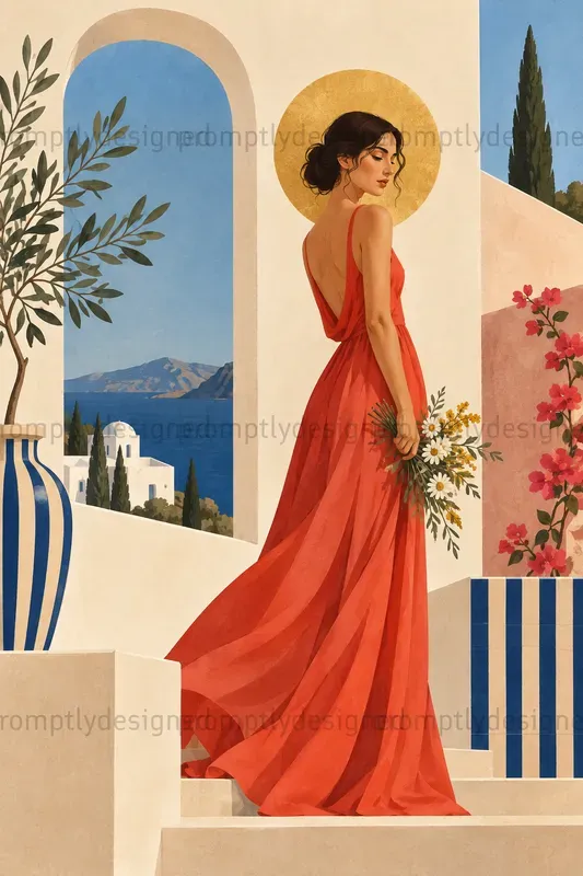 Modern Mediterranean Fusion Wall Art