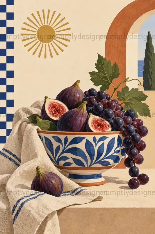Modern Mediterranean Fusion Wall Art