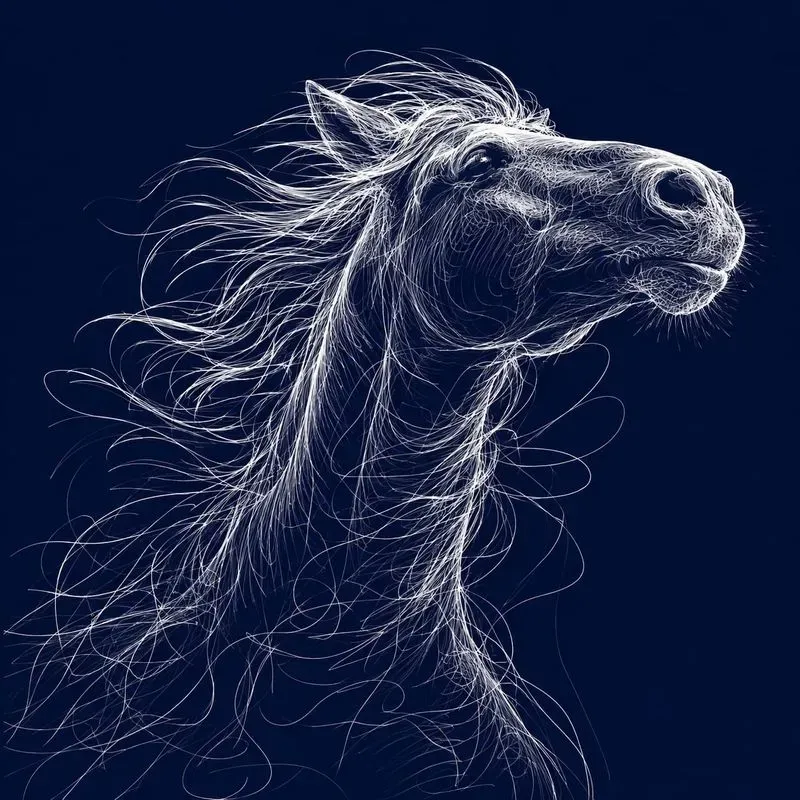 Ethereal Line Sketch Portraits