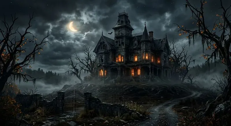 Cinematic Haunted Halloween Sceneries