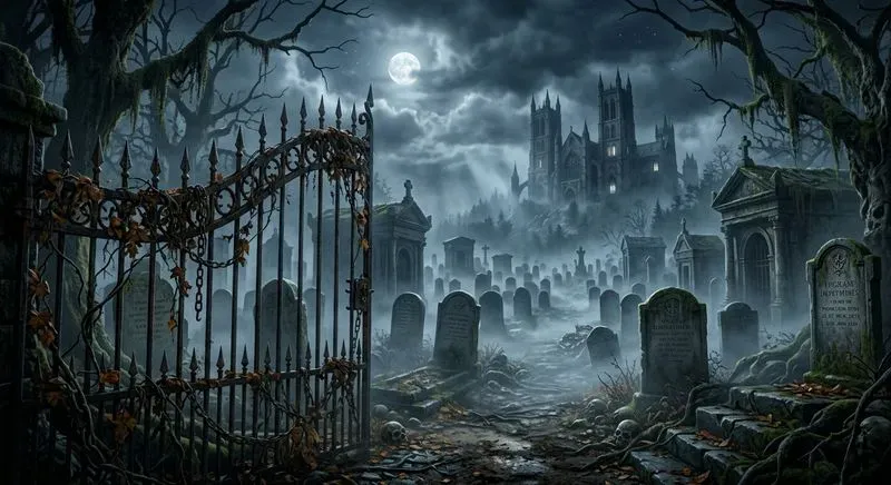 Cinematic Haunted Halloween Sceneries