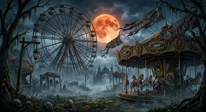 Cinematic Haunted Halloween Sceneries