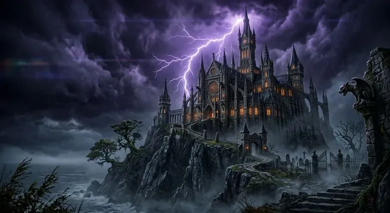 Cinematic Haunted Halloween Sceneries