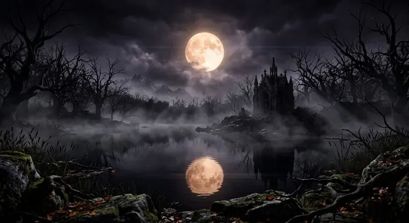 Cinematic Haunted Halloween Sceneries