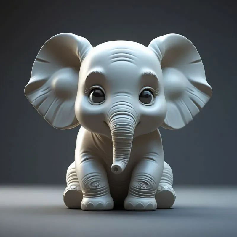 Minimalist 3D Ceramic Animals