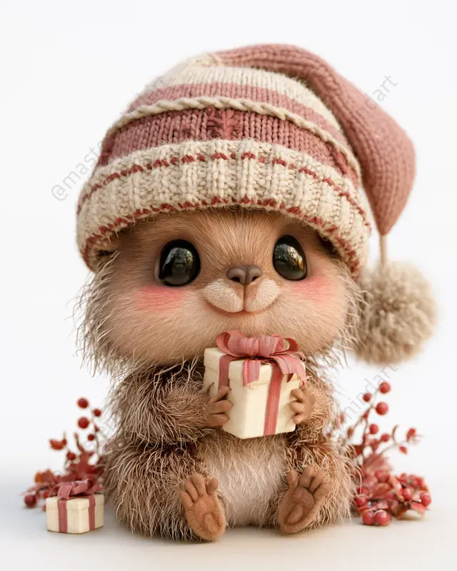 Cute 3D Christmas Animals