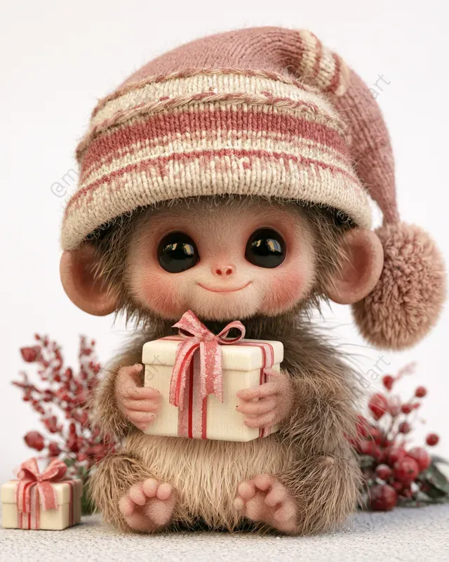 Cute 3D Christmas Animals