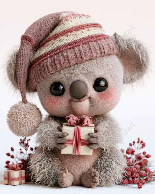 Cute 3D Christmas Animals