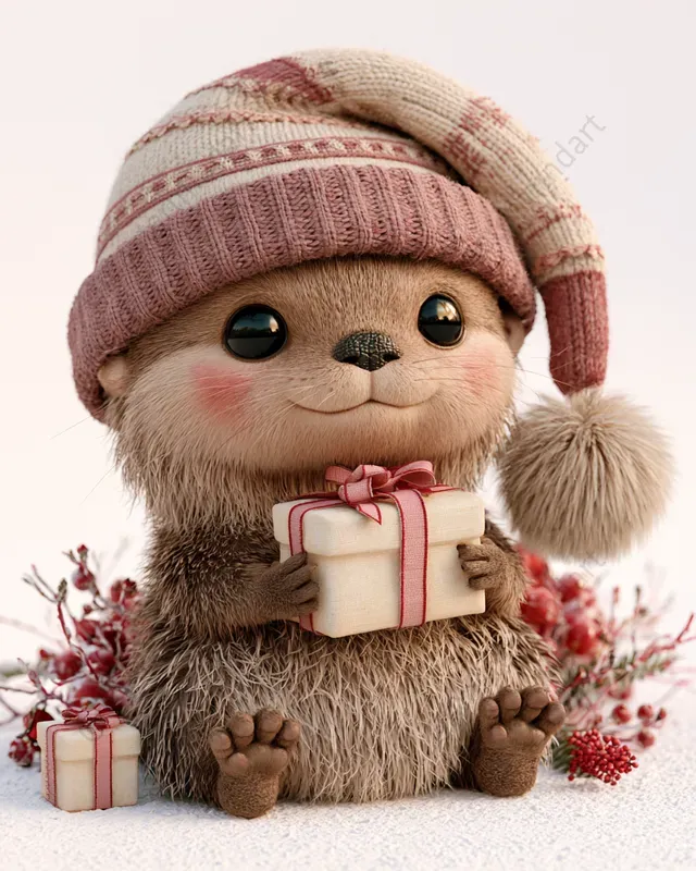 Cute 3D Christmas Animals
