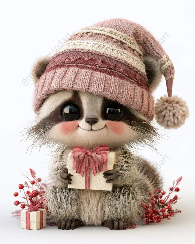 Cute 3D Christmas Animals