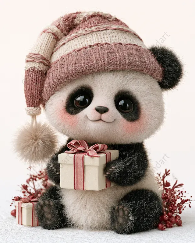 Cute 3D Christmas Animals