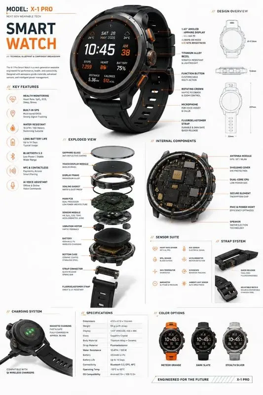 Technical Blueprint Infographics
