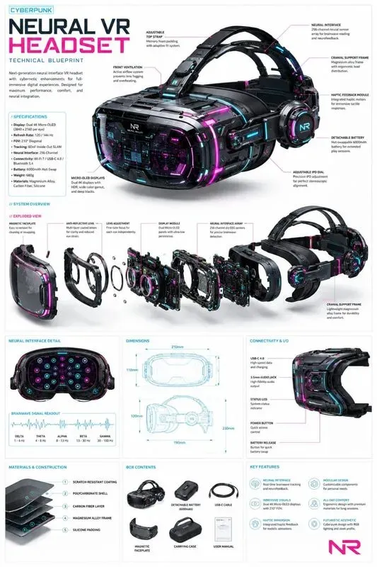 Technical Blueprint Infographics