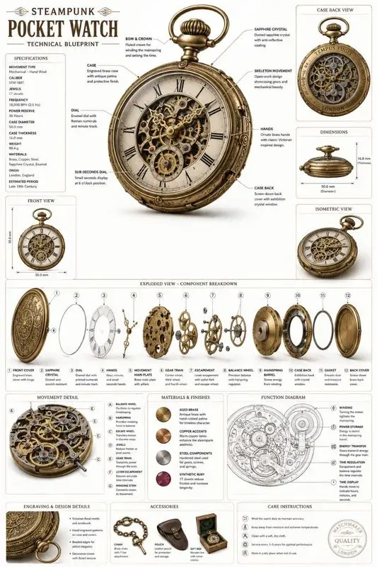 Technical Blueprint Infographics