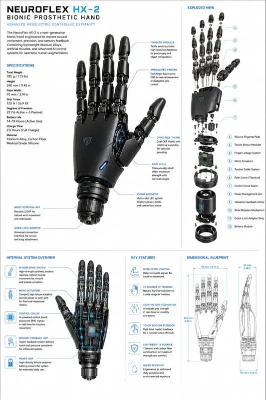 Technical Blueprint Infographics