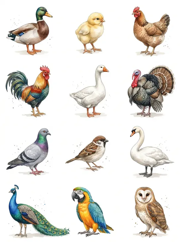 Watercolor Animal Set Builders