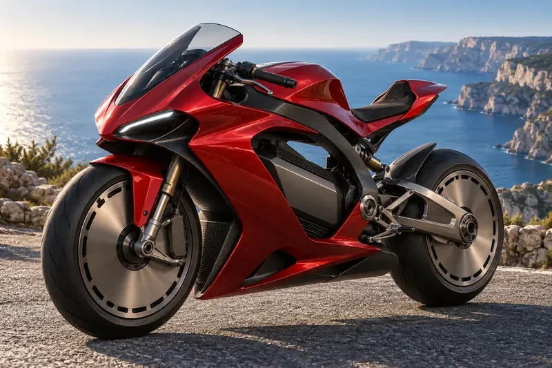 Futuristic Motorcycle Concept Posters