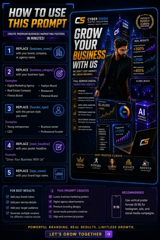 Ultra Premium Business Poster Generator