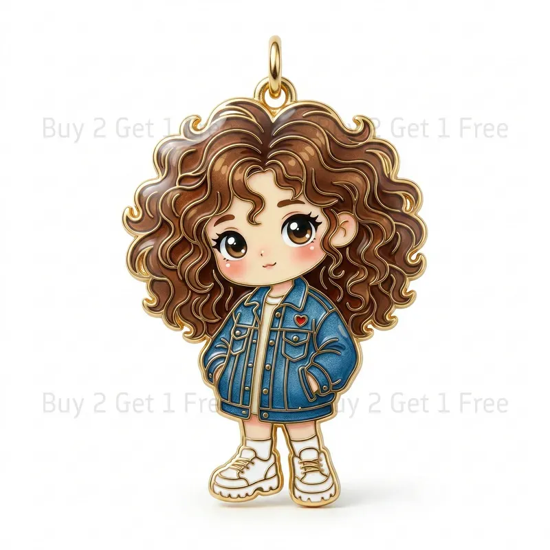 Luxury Cloisonne Enamel Charm Figures