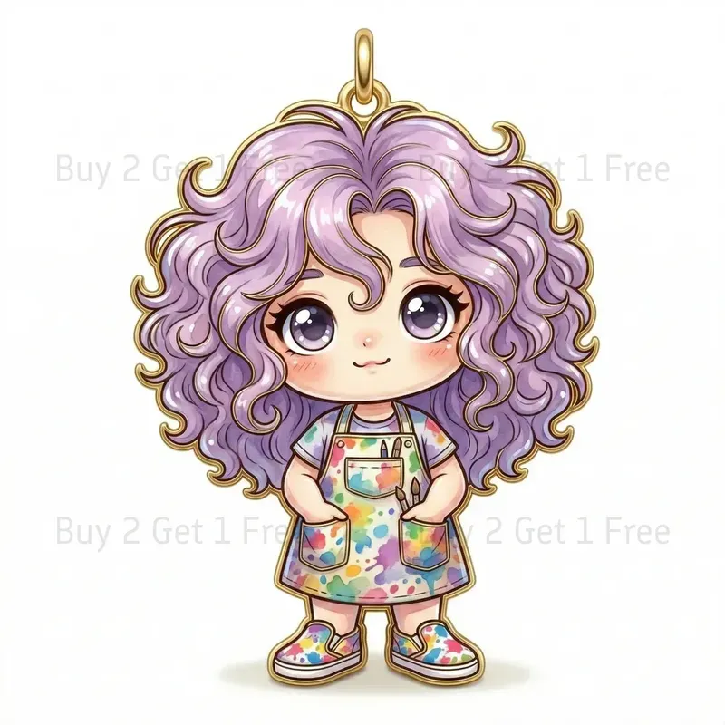 Luxury Cloisonne Enamel Charm Figures