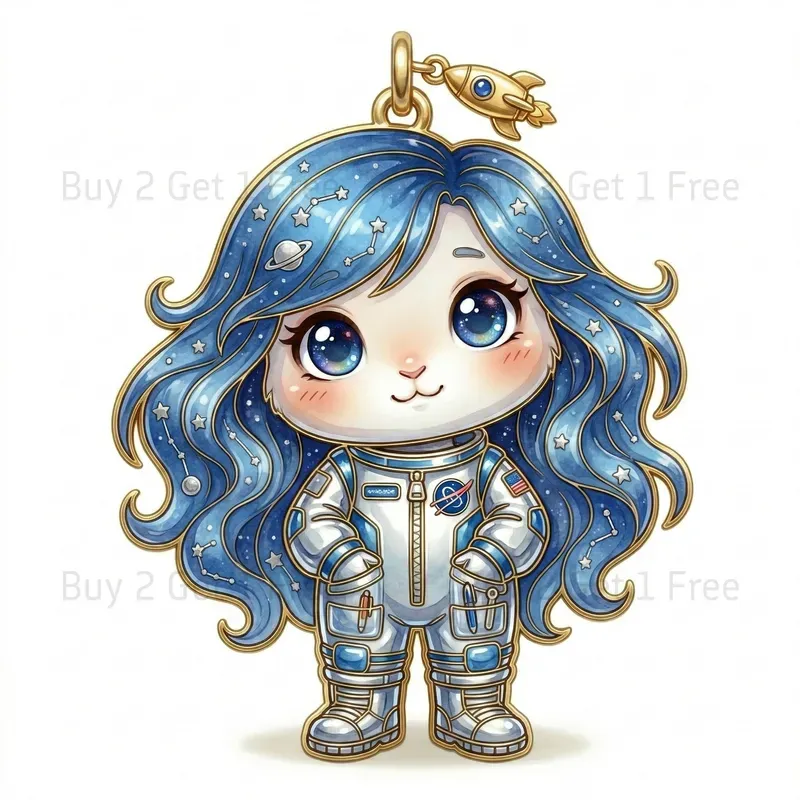 Luxury Cloisonne Enamel Charm Figures