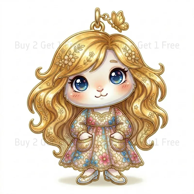 Luxury Cloisonne Enamel Charm Figures