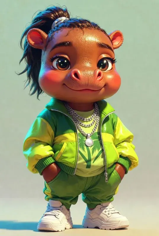 Viral Pixar Cute Baby Hippo Avatars