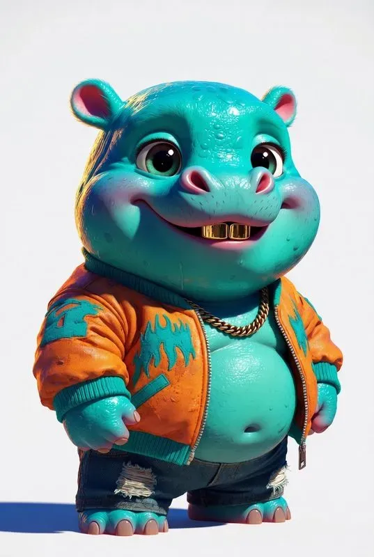 Viral Pixar Cute Baby Hippo Avatars