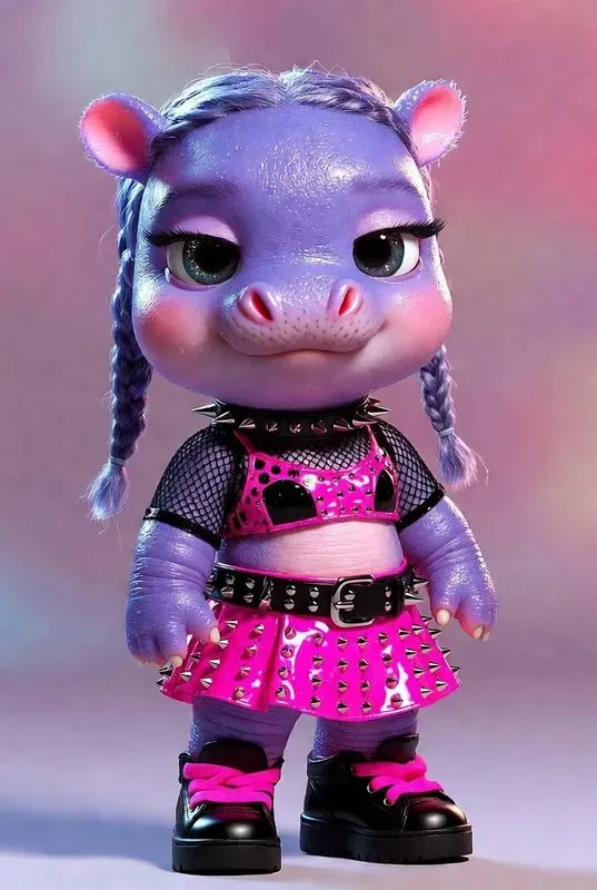 Viral Pixar Cute Baby Hippo Avatars