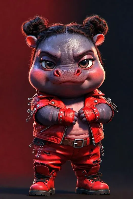 Viral Pixar Cute Baby Hippo Avatars