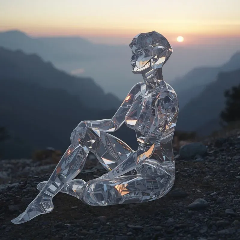 Crystal Glass Figures