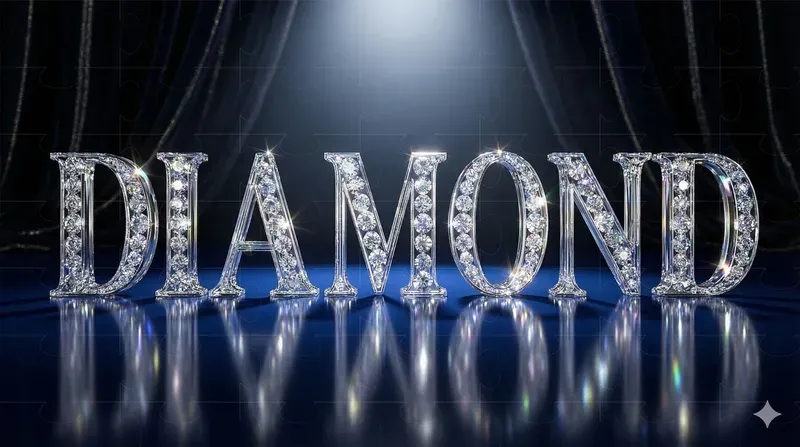Crystal Diamond Text Generator