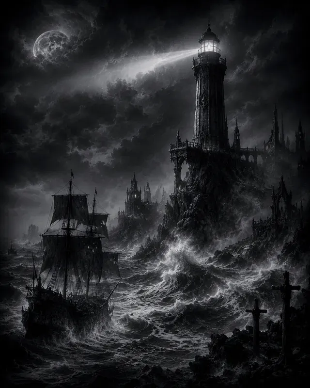 Moonlit Gothic Fantasy Realms