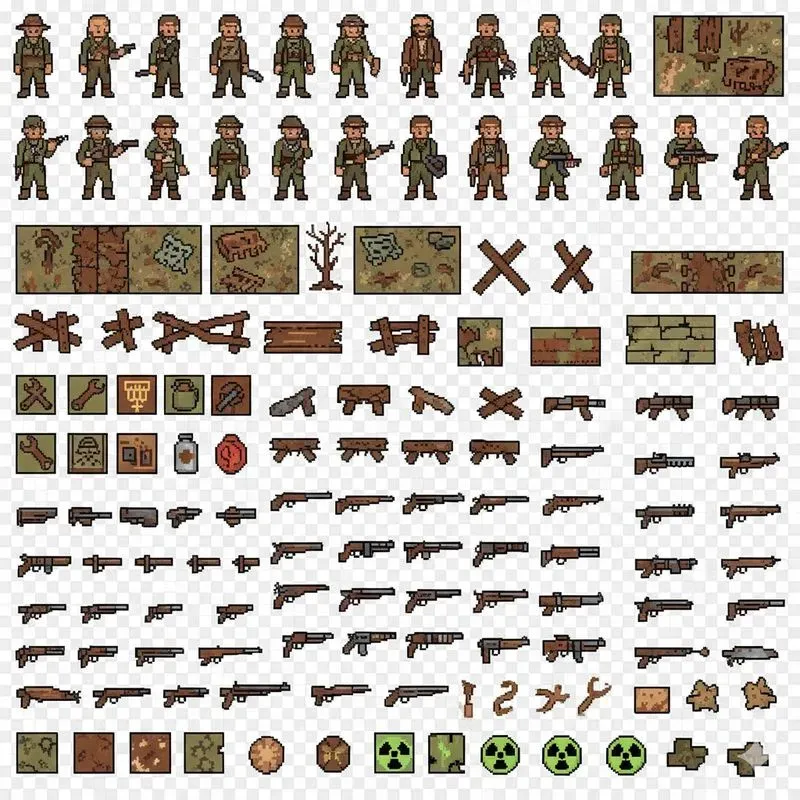 Retro Pixel Game Asset Sheet Generator