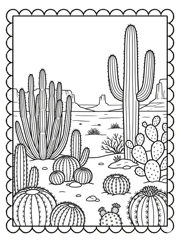 Relaxing Line Art Adults Coloring Pages