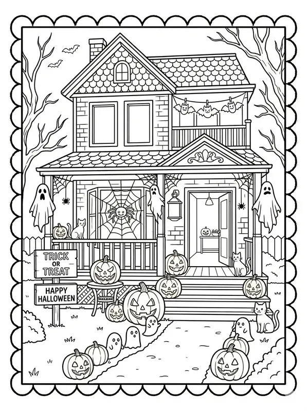 Relaxing Line Art Adults Coloring Pages
