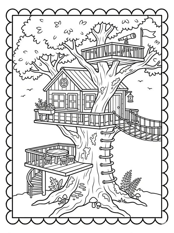 Relaxing Line Art Adults Coloring Pages